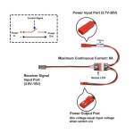 2-20A télécommande à courant élevé interrupteur électronique 3-30V modèle aérien plante RC Drone pompe à eau PWM contrôle de Signal